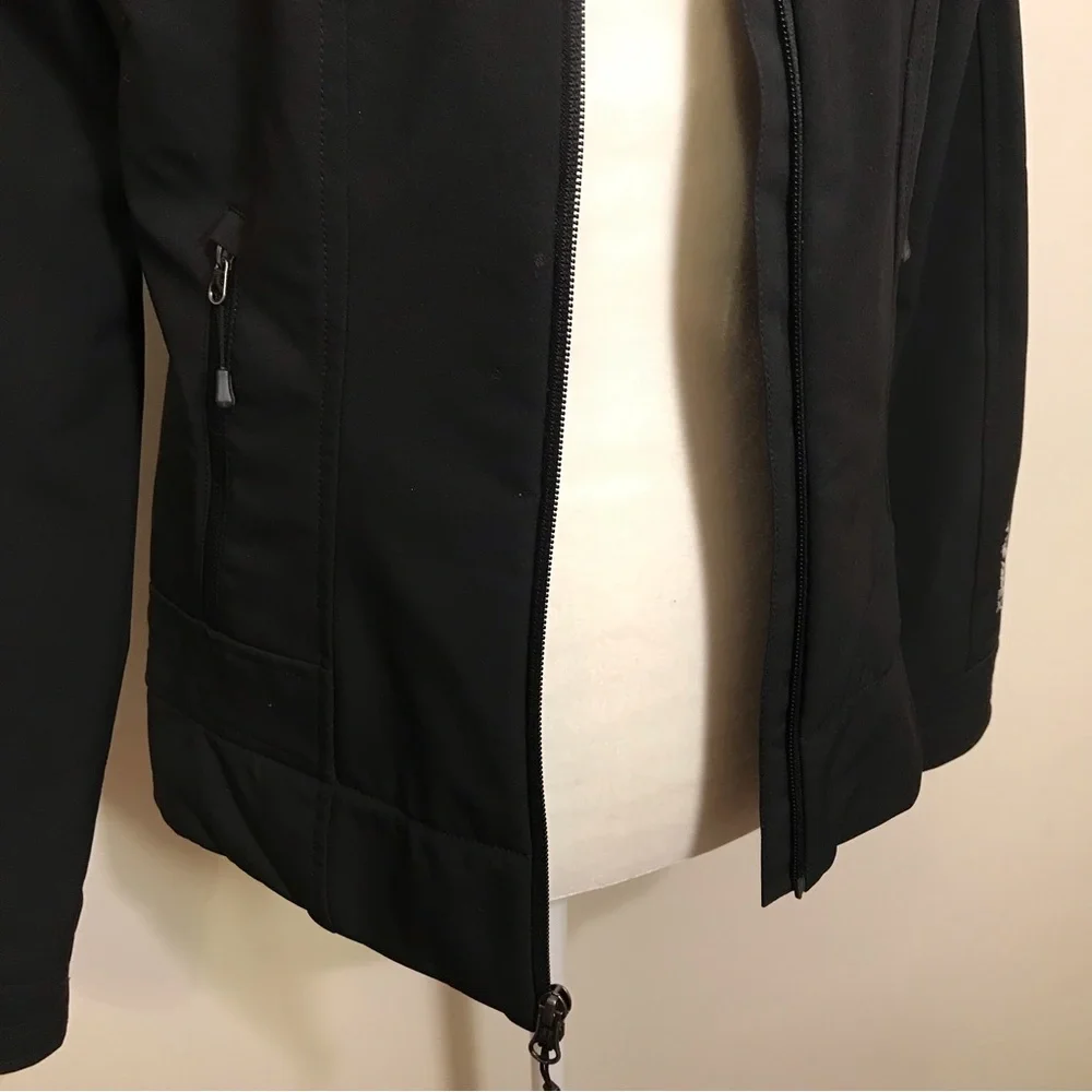 The North Face Women Black Soft Shell Lightweight Black Zip Up Jacket Size Small - Picture 5 of 15